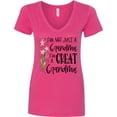 thumbnail image 3 of Inktastic I'm Not Just a Grandma, I'm a Great Grandma Flowers Women's V-Neck T-Shirt, 3 of 5