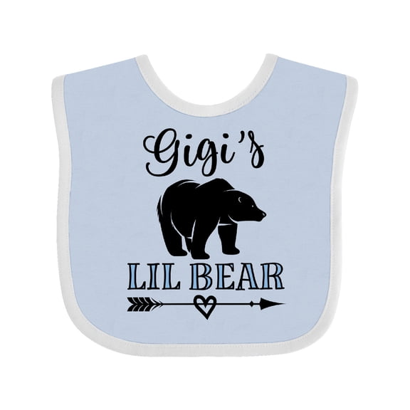 Inktastic Gigi Lil Bear Grandson Boys Baby Bib