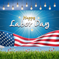 thumbnail image 5 of Colorful Flag Happy Labor Day Banner Polyester Material Patriotic Theme Decorative Design for Holiday Celebration Indoor Event Party Decoration, 5 of 7