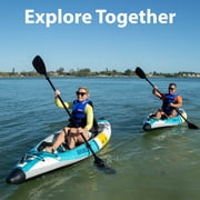 Sea Eagle EZLITE10 Inflatable Kayak - Ultralight, All Woven, Drop Stitch, Rigid, High Performance, 10 Solo Inflatable Kayak- Pro Package