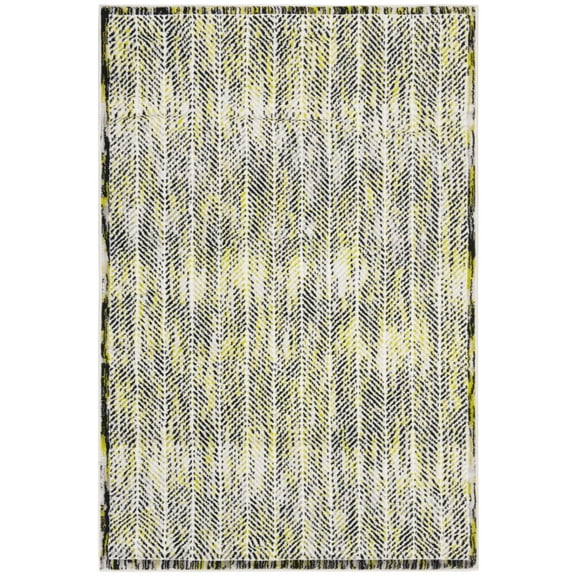 SAFAVIEH Skyler Catriona Striped Area Rug, Grey/Green, 4' x 6'