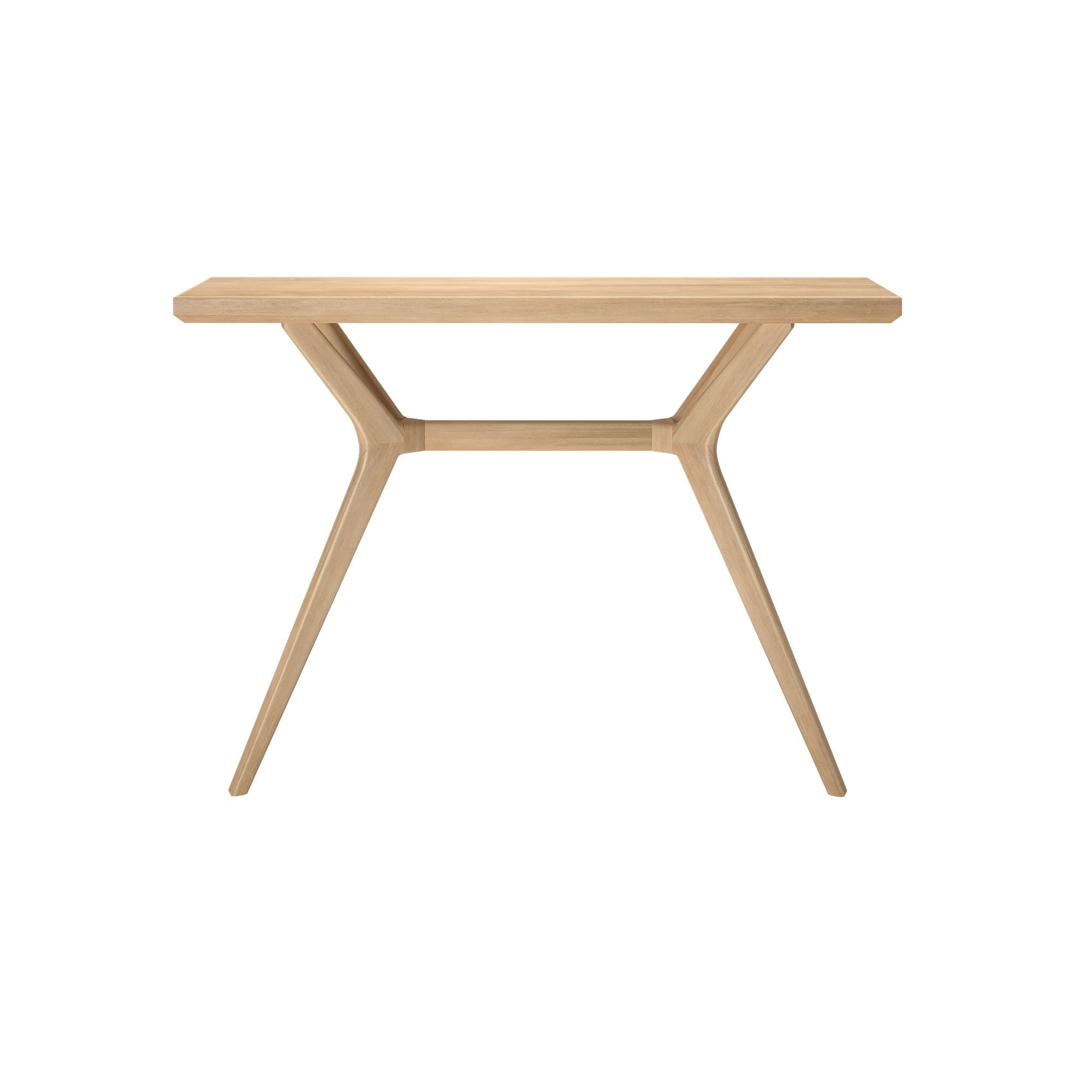 Plank+Beam Verso Console Table, 46 Inch Solid Wood Modern Sofa Table, Narrow Entryway Table for Hallway, Behind the Couch, Living Room, Foyer, Blonde