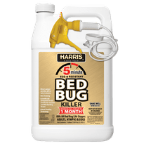 Harris 5-Minute Kill Time Bedbug & Egg Killer Spray, Residual Protection, Odorless, 128 fl oz.