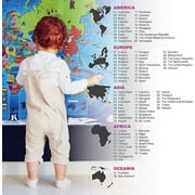 BEST LEARNING i-Poster Interactive Talking World Map for Kids Ages 5 to 12 Years Old