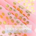 thumbnail image 3 of de de 54 x 108 pulgadas con estampado dorado brillante para fiestas, bodas y decoración diaria. Rosado, 3 of 6