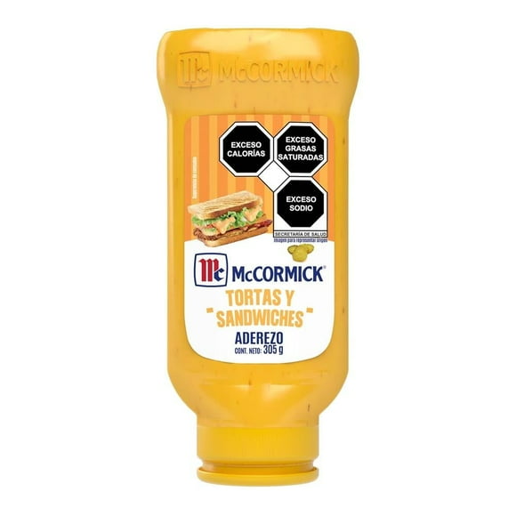 Aderezo de mayonesa McCormick para tortas y sándwiches squeeze 305 g