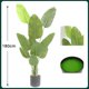 thumbnail image 2 of Planta artificial de simulación de lujo ligera en maceta, decoración for interiores, salas de estar, decoración grande, paisaje, árbol falso, 2 of 5