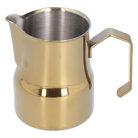 

Milk Frothing Pitcher Carefully Polished Food Grade Milk Frothing Jug For Home Office Gold 350ml