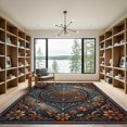 thumbnail image 2 of ODIKA 4'x6' Machine Washable Non-Slip Area Rug, Antique Burnt Orange High Traffic Rug, Grey, 1253568, 2 of 7