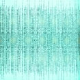 thumbnail image 1 of Ahgly Company Indoor Square Abstract Turquoise Blue Contemporary Area Rugs, 5' Square, 1 of 4