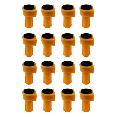 

16Pcs Bench Dogs Bench Dog Clamps Non Marring Bench Dogs with Grommet Bench Brake Inserts for 20mm Dog Holes