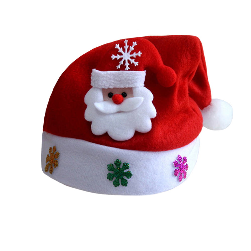 Christmas Hat Lovely Snowman LED Caps Children New Year  Kids Gift Home Decor US 