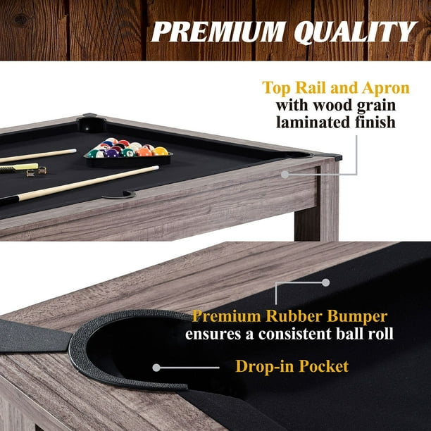 Barrington Billiards Monteray 7' Drop Pocket Pool Table, 3