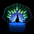 thumbnail image 2 of Mistaha 3D Vision Nuit Lumière Illusion Lampe Coloré Dynamique Toucher + Télécommande ABS Crack, 2 of 8