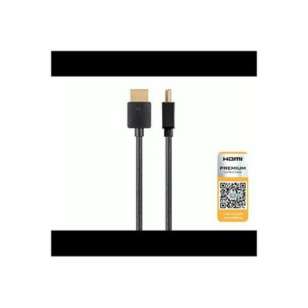 UPC: 0889028053225 | Monoprice HDMI Cable – 8 Feet – Black | Certified Premium  High Speed  4K@60Hz  HDR  18Gbps  36AWG  YUV  4:4:4  Compatible with UHD TV and More – Ultra Slim Series