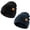 Black+Green, variant on 2 Pack Warm Winter Knit Cuffed Beanie Hat for Men and Women,Black+Black