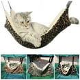 thumbnail image 5 of Warm High Quality Double-sided Breathable For Pet Cage Winter Hamster Kitten Available Cat Hammock Pets Swing Cat Bed Mat Pet Sleeping Bed L TIGER PATTERN, 5 of 8