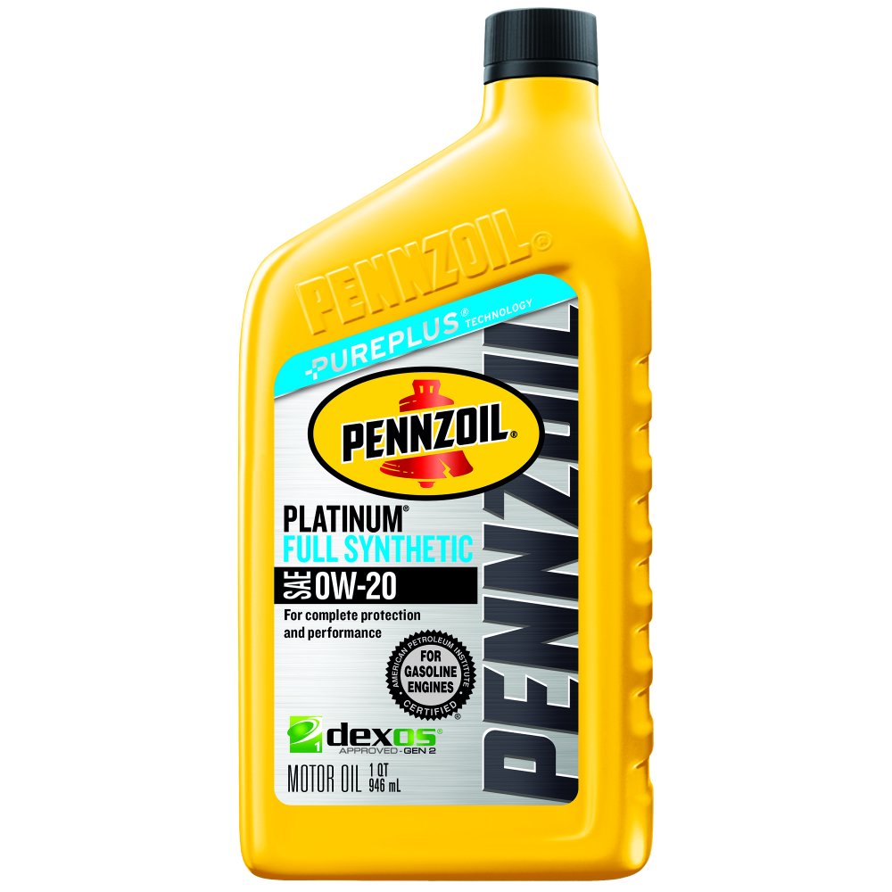 (6 Pack) Pennzoil Platinum 0W20 Full Synthetic Dexos Motor Oil, 1 qt