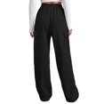 thumbnail image 5 of Womens Straight Leg High Waist Sweatpants Casual Loose Lounge Trendy Trousers With Pockets Solid Plus Size Joggers, 5 of 6