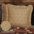 thumbnail image 2 of VHC Brands Maisie Fabric Euro Sham 26x26 Country Bedding Accessory, Tan, 2 of 5