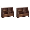 thumbnail image 1 of Pemberly Row Set of 2 Engineered Wood Footboard/Bookcases in Grand Walnut, 1 of 11