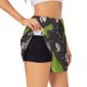 thumbnail image 1 of Balery Dinosaur Skeleton Pantalones cortos deportivos para mujer con forro y dos bolsillos, elásticos, para entrenamiento, gimnasio, yoga-Large, 1 of 7