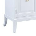thumbnail image 4 of 36 Inch Koi Wood Cabinet Console Table with 2 Doors, Flared Feet, White- Saltoro Sherpi, 4 of 5