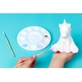 thumbnail image 6 of Hello Hobby Ceramic Paintable Figurine Sitting Unicorn, 5.25" Height White Craft Base, 6 of 8