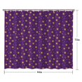 thumbnail image 5 of Purple Sun Star Swirl Pattern Shower Curtain 84"x72" ,Bathroom Decorative Shower Curtains Set with 12 Hooks,Modern Waterproof Washable Shower Curtain, 5 of 6