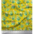 thumbnail image 1 of Soimoi Cotton Poplin Fabric Floral & Cactus Tree Print Sewing Fabric Yard 56 Inch Wide, 1 of 1