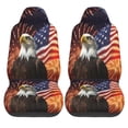 thumbnail image 2 of KAKALAD Fireworks Bald Eagle American Flag 06 Car Accessories Seat Covers Set Vehicle Seat Covers Universal Front Seats Protector 2 Pcs, 2 of 9