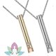 thumbnail image 1 of 2pcs Stress Relief Mindful Necklace, Mindful Breathing Necklace, Anxiety Whistle Necklace For Habit Breathing Exercises, Anxiety Relief, 1 of 5