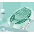 thumbnail image 2 of Red de baño azul para bebé, bañeras con inserción, asiento de ducha para recién nacido, malla ajustable, cómodos accesorios para niños pequeños, bandeja de bolsillo antideslizante V, 2 of 5