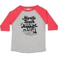 thumbnail image 3 of Inktastic Myrtle Beach is My Happy Place with Palm Trees Boys or Girls Toddler T-Shirt, 3 of 5
