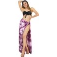 thumbnail image 5 of HAPPY BAY Women's Beachwear Sarong Coverups Bikini Skirt Swim Cover up Swimsuit Summer Wraps Bathing suit Swimwear Beach Wrap Skirts for Women One Size Brown, Tie Dye, 5 of 5