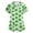 White, variant on St Patricks Day Scrub Tops for Women Clover V Neck Nursing Workwear Shamrock Short Sleeve Irish Lucky Scrubs with Pockets White 2XL