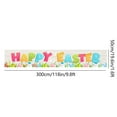 thumbnail image 3 of Beautynvta Happy Easter Banners for Outside, 19.6x118 Inch, Easter Yard Lawn Sign Backdrop Banner, Spring Easter Eggs Banner for Indoor Outdoor Easter Party Supplies, 3 of 6