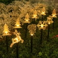 thumbnail image 2 of 5Pcs Christmas Solar Pathway LED Lights, 13.8" Creative Solar Ground Lights Christmas Decorations, Exquisite Christmas Ornaments Solar Lights Outdoor Waterproof, Christmas Garden Decorations, 2 of 13