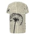 thumbnail image 4 of QHWAUAKFBN T Shirts For Women Loose Fit Shirt Short Sleeve Flower Printed Round Neck Elegant Loose Soft Blouse Tshirts Top, 4 of 5