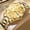 Gold, variant on Quartz watch for men, dual calendar, diamond-shaped case, luminous, waterproof, stylish, high-end quartz watch, trendy men's wristwatch