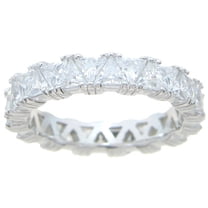 925 Sterling Silver Eternity Bands for Women & Wedding Ring Make Great Anniversary Gifts for Her