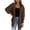 Brown, variant on Fall Jackets for Women 2025 Solid Color Long Sleeved Hooded Double Pocket Splicing Casual Outwear Outwear Coats Brown S-3XL