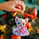 thumbnail image 4 of Ireezec Acrylic Christmas Ornament Hanging Decorations for Tree Home Party Festival Gifts, Holiday Decorative Pendant with Angelic Design for Firep Wall Car Mirror Decor, 4 of 6