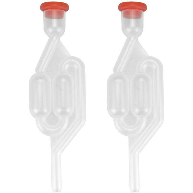 Tapón de fermentación Tubos de fermentación Esclusa de aire de plástico Válvula de escape de fermentación Esclusa de aire SAS Burbujeador transparente para elaborar vino y sidra 17,5 x 5,5