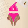thumbnail image 1 of Bikini para mujer Set elegante para trajes de baño de nylon para vacaciones de vacaciones salón de natación SG, 1 of 8