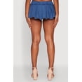 thumbnail image 6 of Women's Denim Pleated Micro Skirt with Shorts Lining, 6 of 6