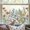 Botanical Sequence, variant on PETGLE Window Privacy Film,Colorful Floral Window Stickers,Removable DIY Bouquet Static Clings, Decals for Home School Office Party Supplies, Woven Void, 17.5" x 78.7"