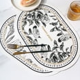 thumbnail image 1 of RKSTN Place Mats Elliptical Placemat Solid Colour Faux Leather Placemats - Coffee Mats- Kitchen Table Mats- Easy to Clean Kitchen Table Mats, 1 of 8