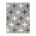 thumbnail image 3 of Unique Loom Hygge Shag Collection Area Rug - Positive (8' x 10' Rectangle Light Gray/Gray), 3 of 7