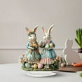 thumbnail image 4 of Easter Decoration Spring Easter Centerpieces Easter Bunny Decoration Easter Table Centerpiece Tiered Tray Decor, Acrylic 2D Bunny Eggs Table Sign for Spring Home Decor Easter Party Supplies 2pcs, 4 of 7